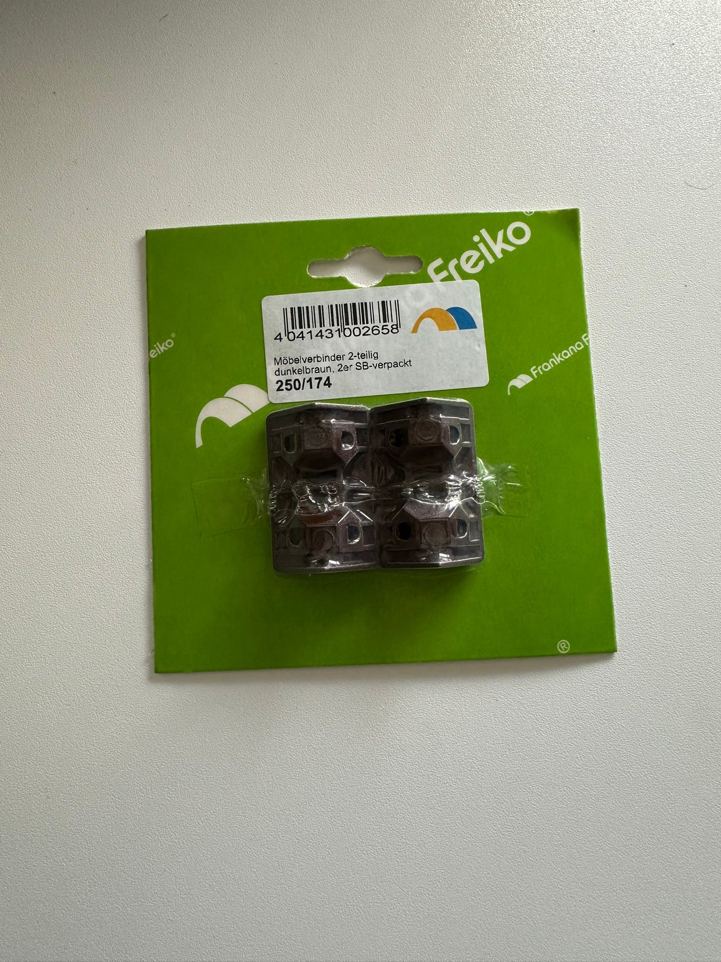 Möbelverbinder dunkelbraun 2er Set