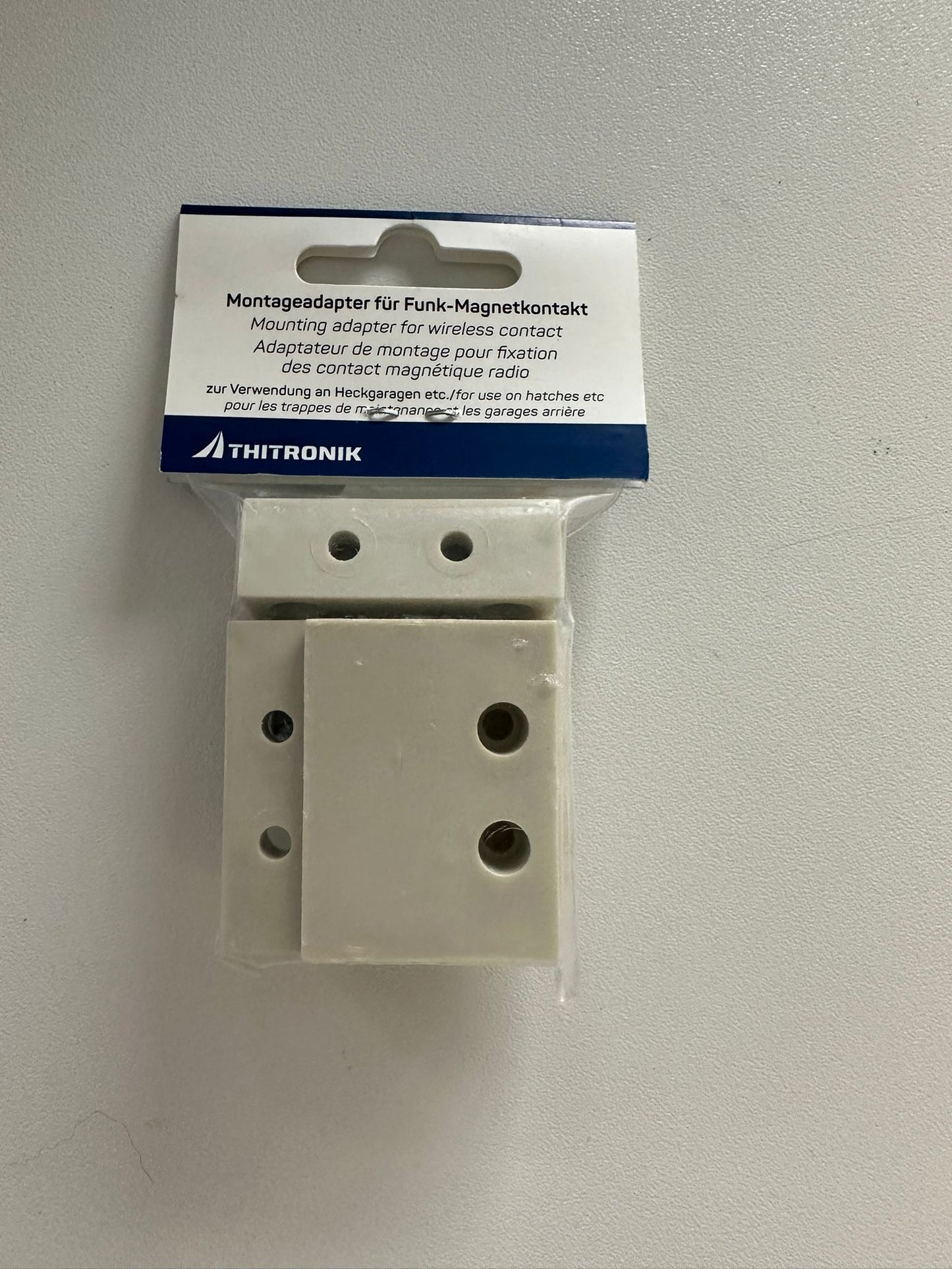 Montageadapter für Funk-Magnetkontakt 2er Set Weiß